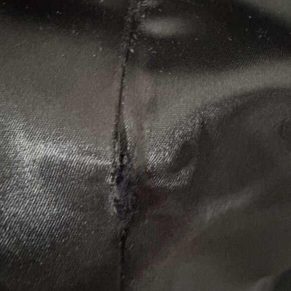 Jessica McClintock Gunne Sax Dress Junior 5 Black Satin Long Fitted Evening Prom - Picture 11 of 12